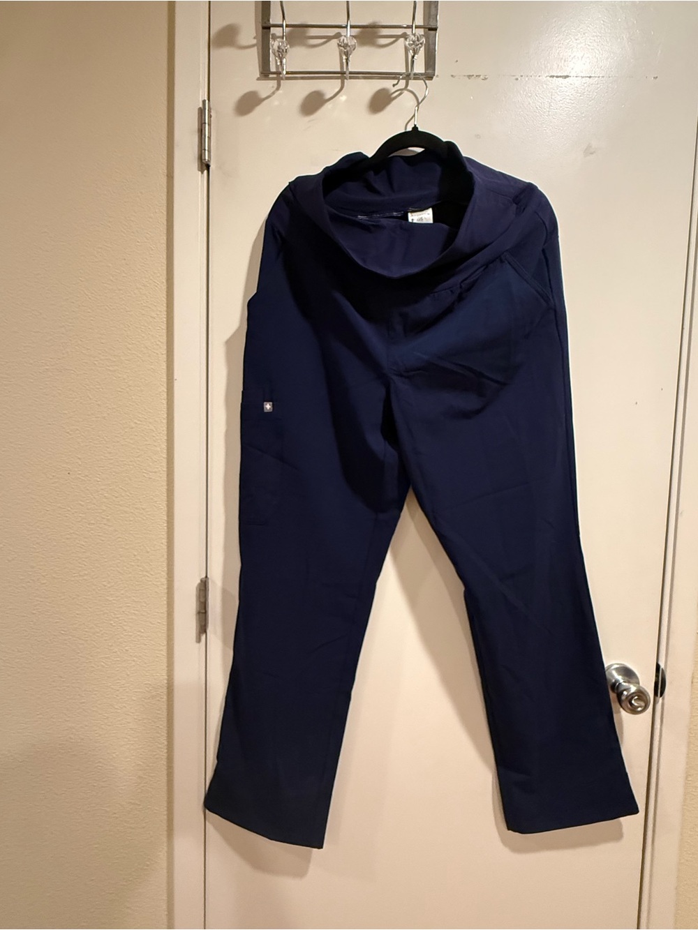 Figs Maternity Navy Straight-Leg Medical Scrub Pants